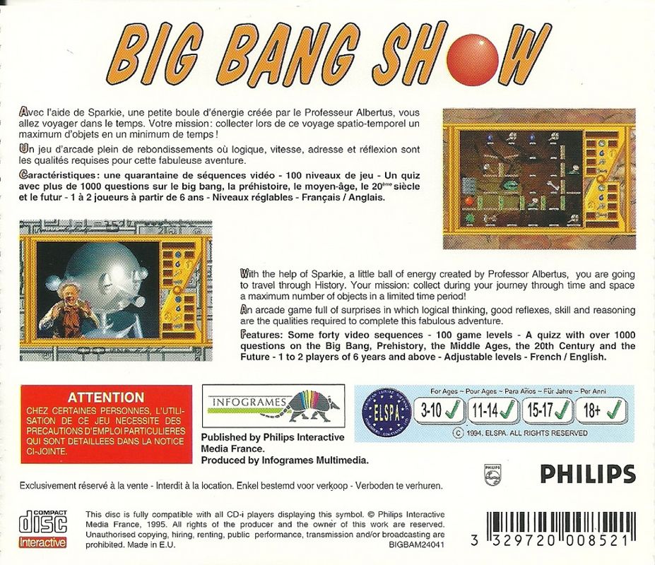 Big Bang Show box art for CD-i